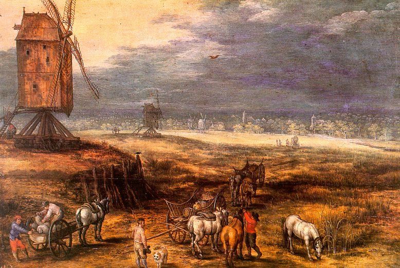 Unknown Landscape with Windmills